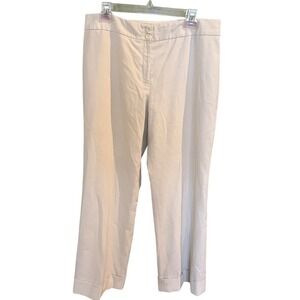 Petite Sophisticate Off‎ White Dress Pants Women's Size 14 Classic Fit Wide Leg